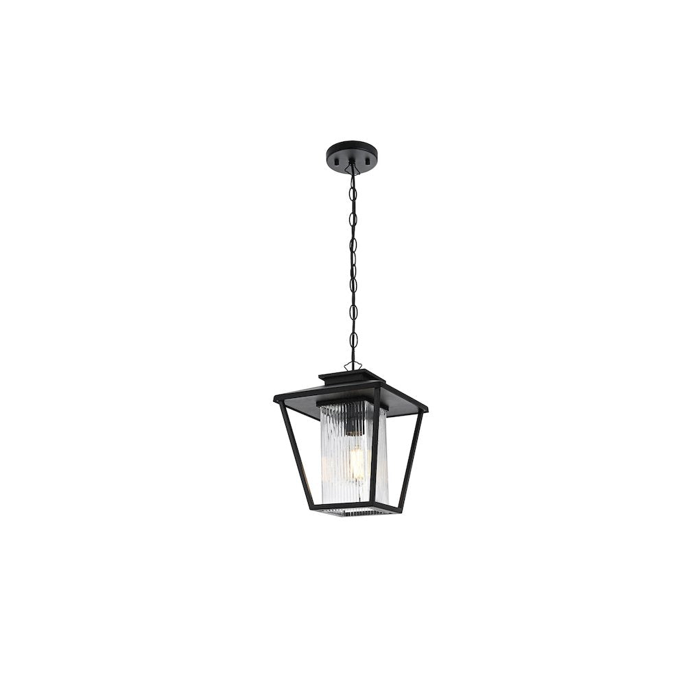 Gaul 7 inch Outdoor Pendant in Black