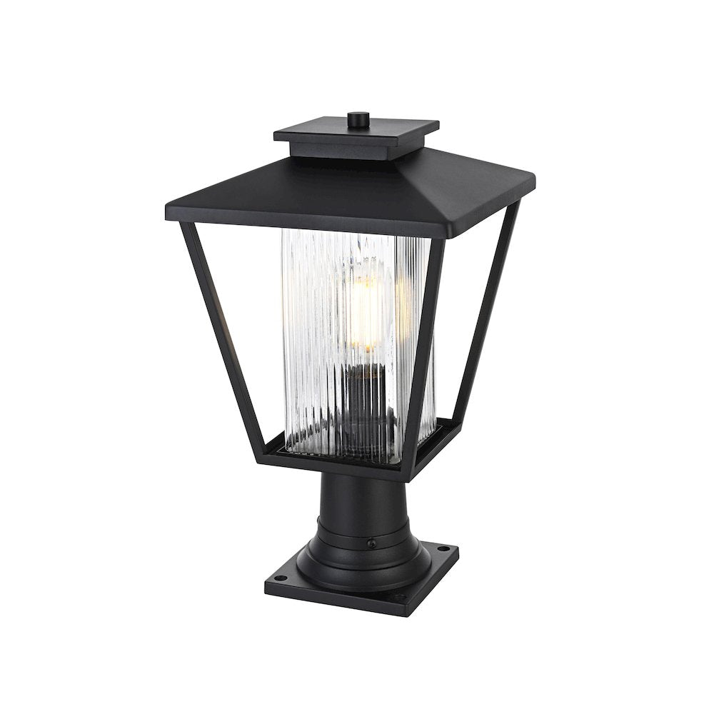 Gaul 7 inch Outdoor Pendant in Black