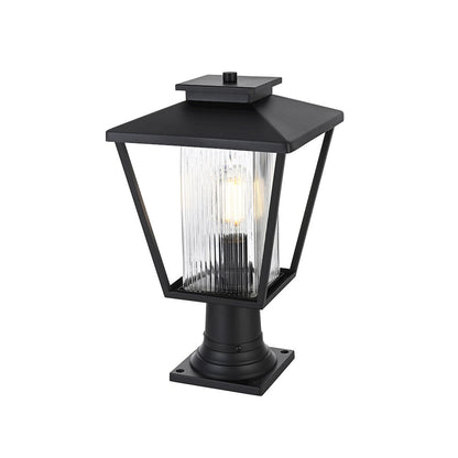 Gaul 7 inch Outdoor Pendant in Black