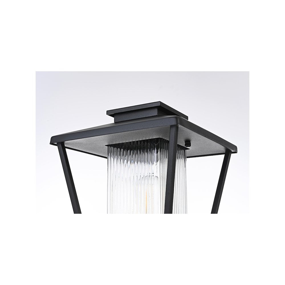 Gaul 7 inch Outdoor Pendant in Black