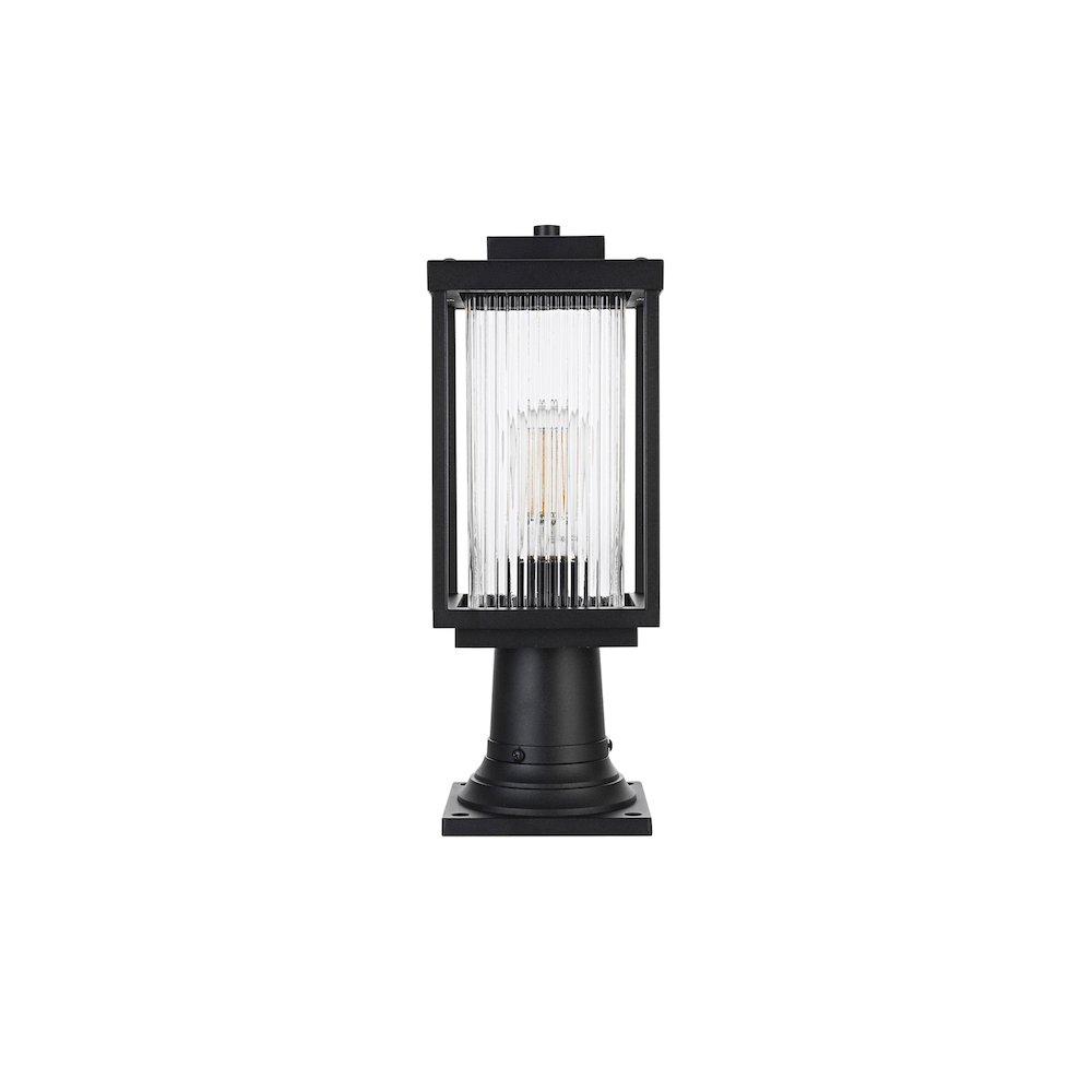 Ludlow 7 inch Outdoor Pendant in Black