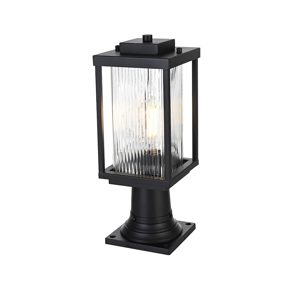 Ludlow 7 inch Outdoor Pendant in Black