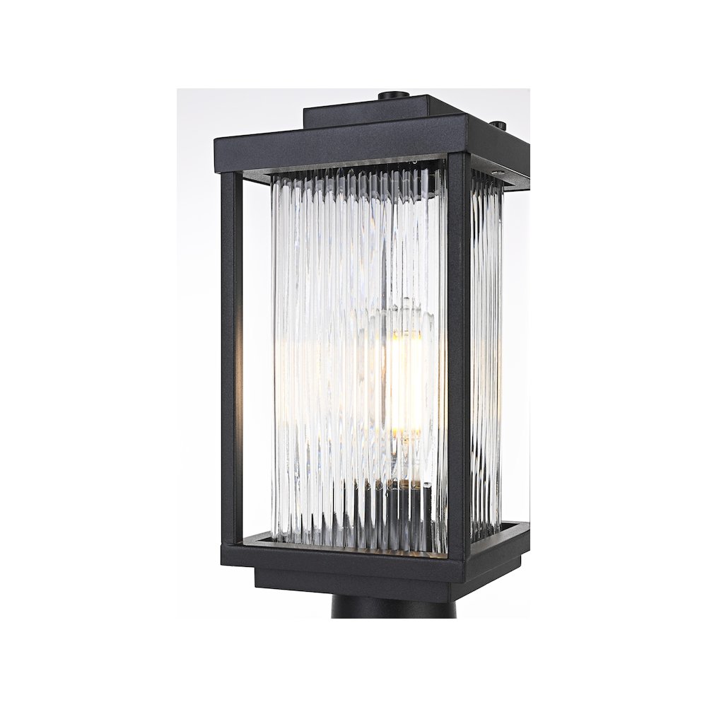 Ludlow 7 inch Outdoor Pendant in Black