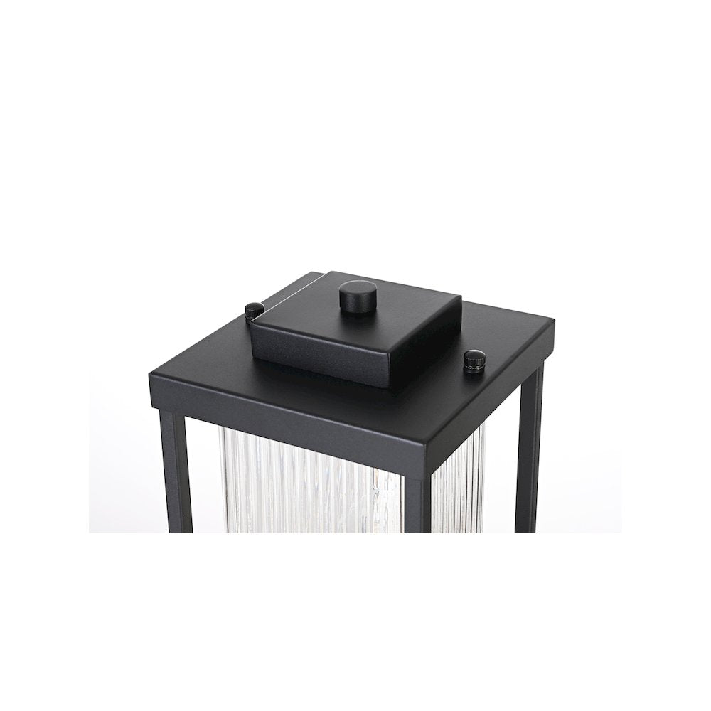 Ludlow 7 inch Outdoor Pendant in Black