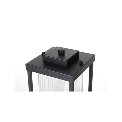 Ludlow 7 inch Outdoor Pendant in Black