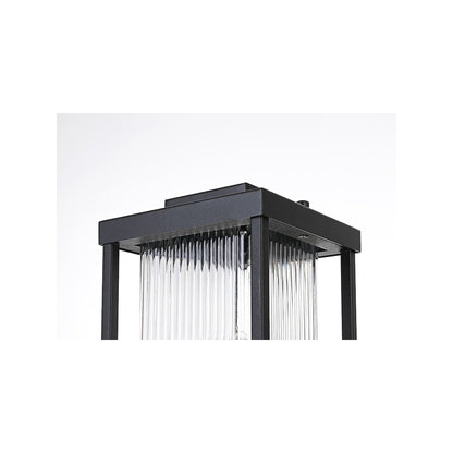 Ludlow 7 inch Outdoor Pendant in Black