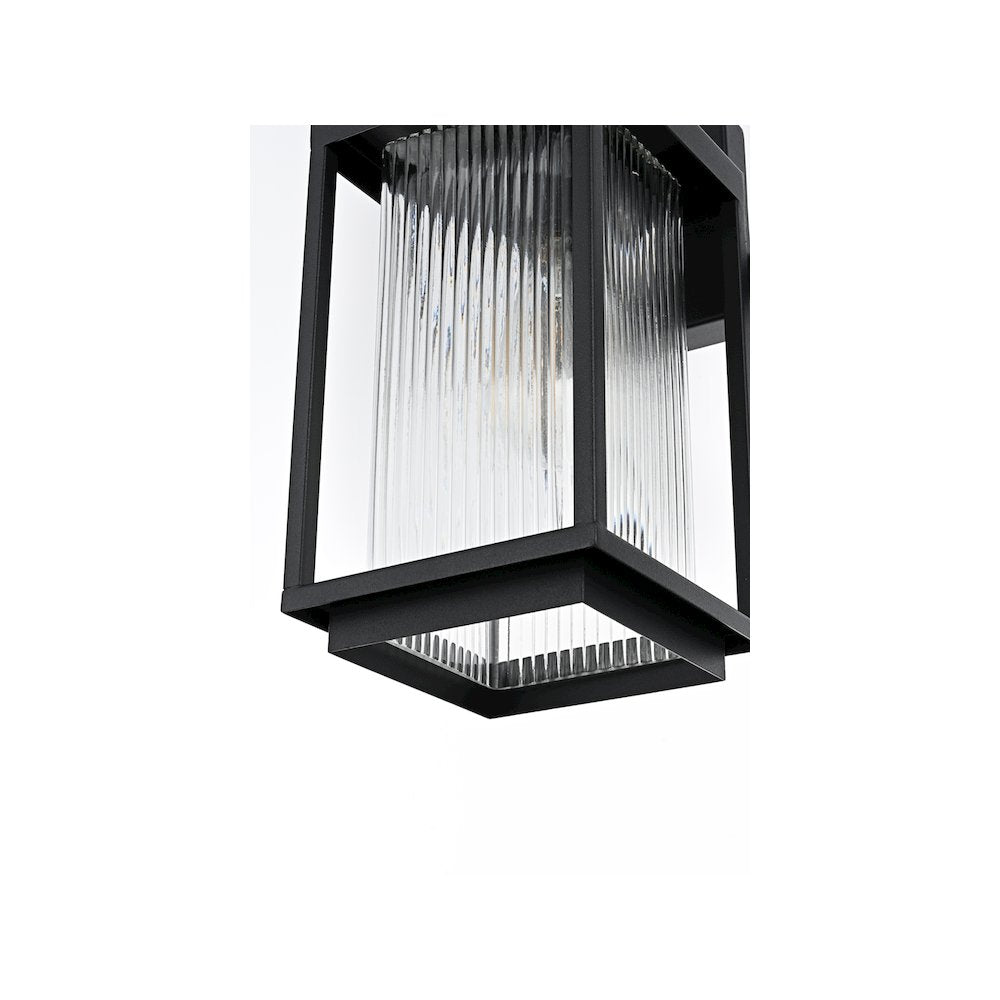 Ludlow 7 inch Outdoor Pendant in Black