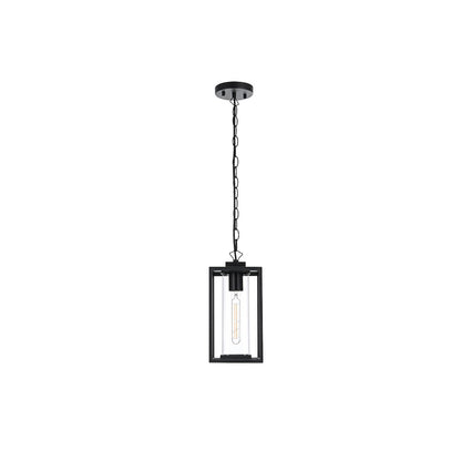 Memphis 7 inch Outdoor Pendant in Black