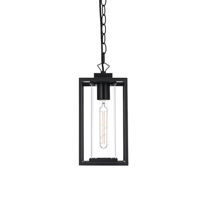 Memphis 7 inch Outdoor Pendant in Black