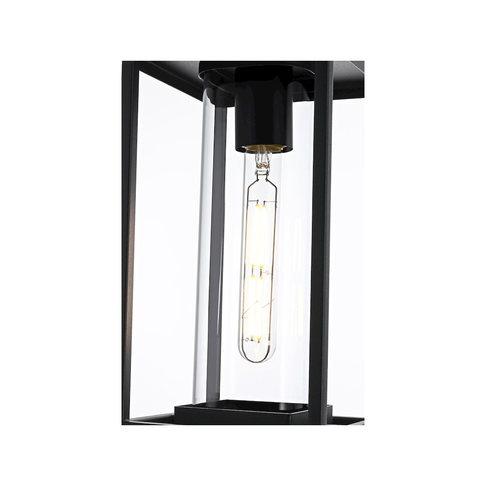 Memphis 7 inch Outdoor Pendant in Black