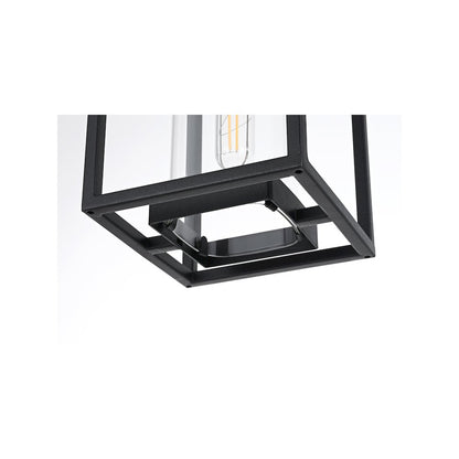 Memphis 7 inch Outdoor Pendant in Black