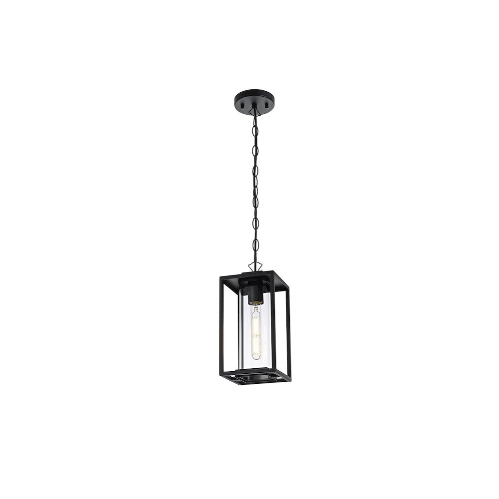 Memphis 7 inch Outdoor Pendant in Black