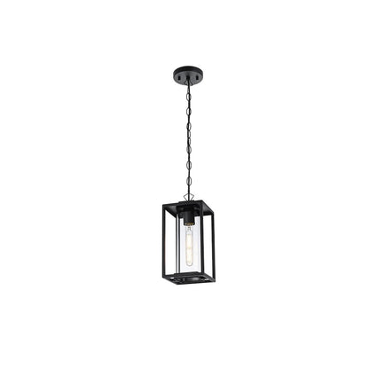 Memphis 7 inch Outdoor Pendant in Black