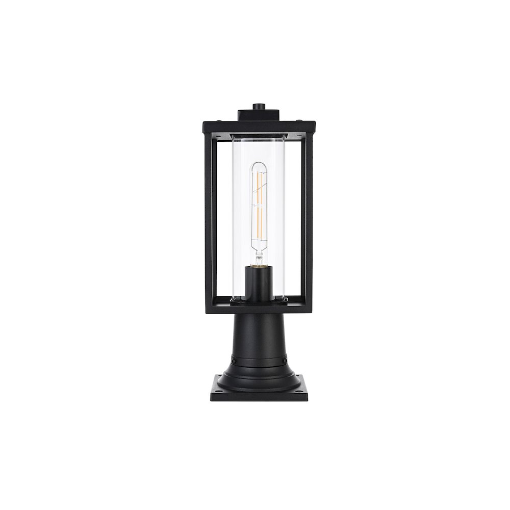 Memphis 7 inch Outdoor Pendant in Black