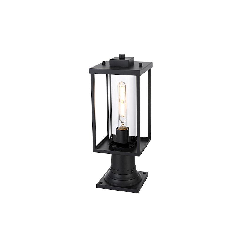 Memphis 7 inch Outdoor Pendant in Black