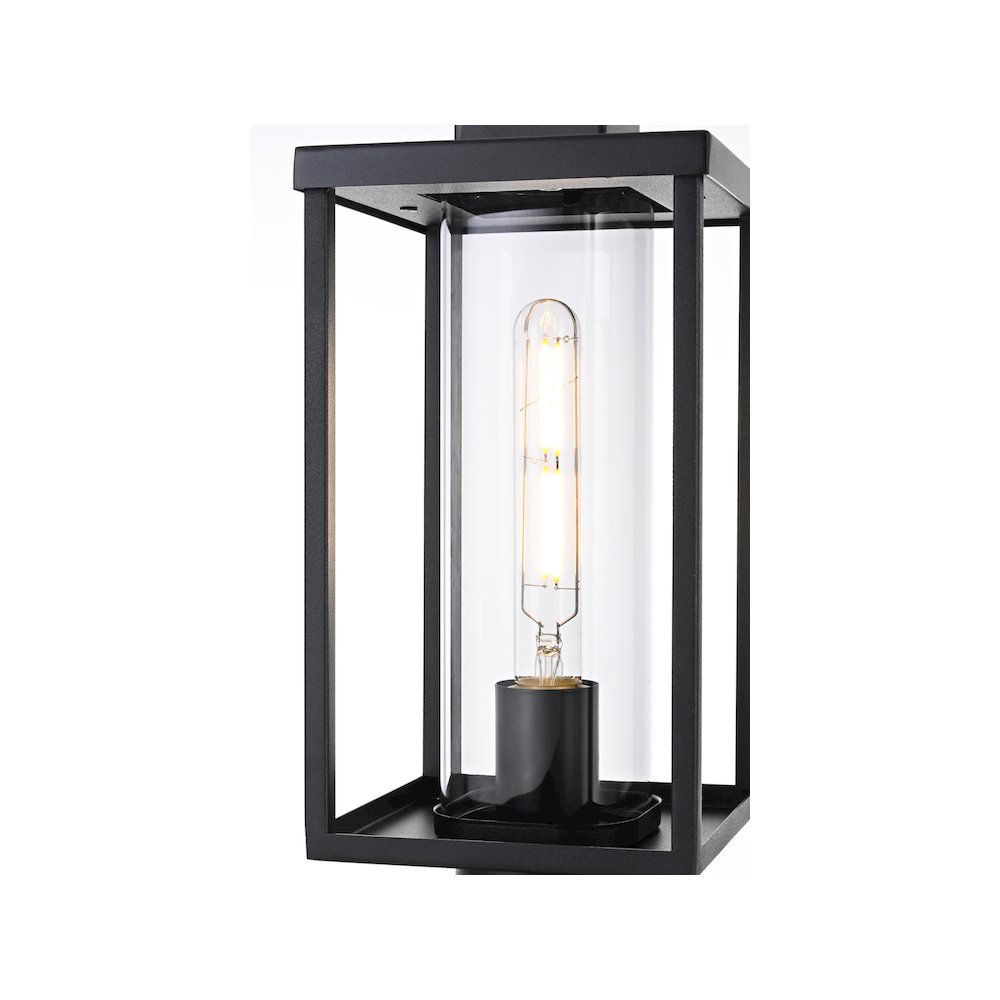 Memphis 7 inch Outdoor Pendant in Black