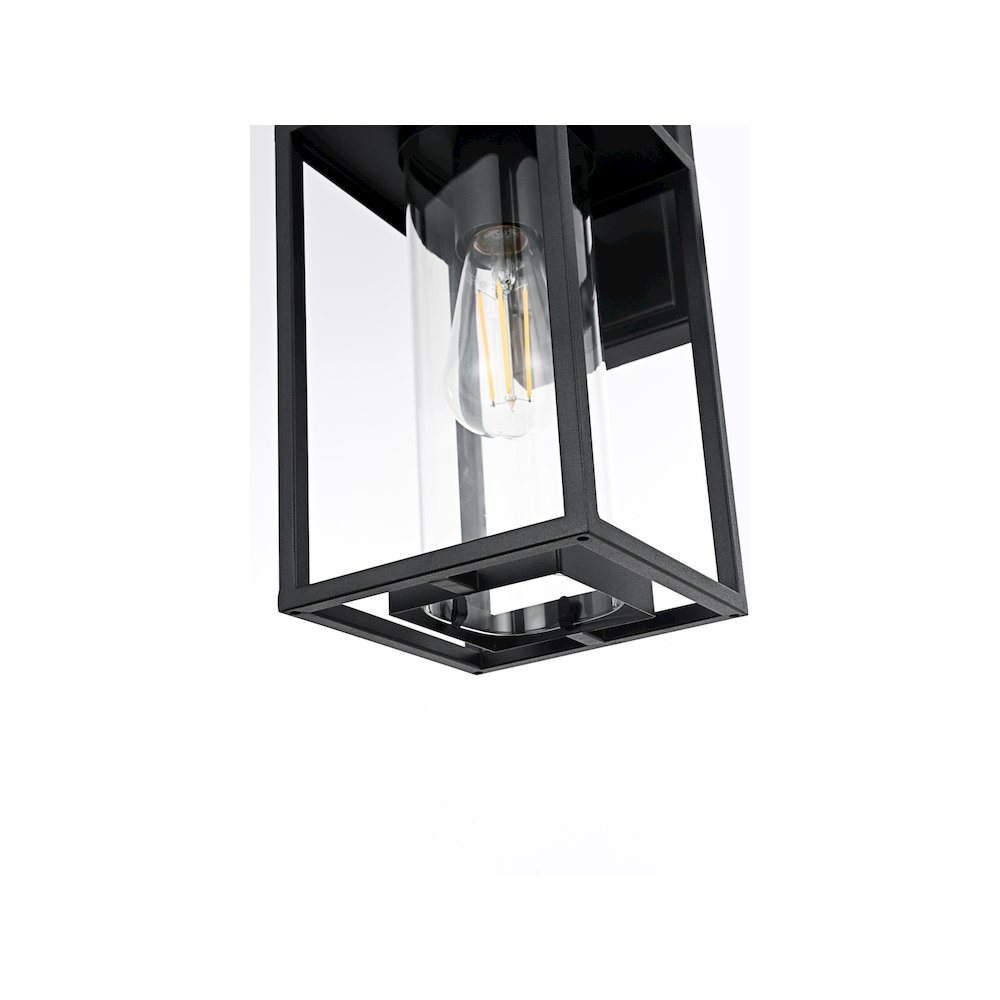 Memphis 7 inch Outdoor Pendant in Black