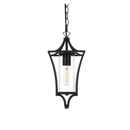 Belgrade 7 inch Outdoor Pendant in Black