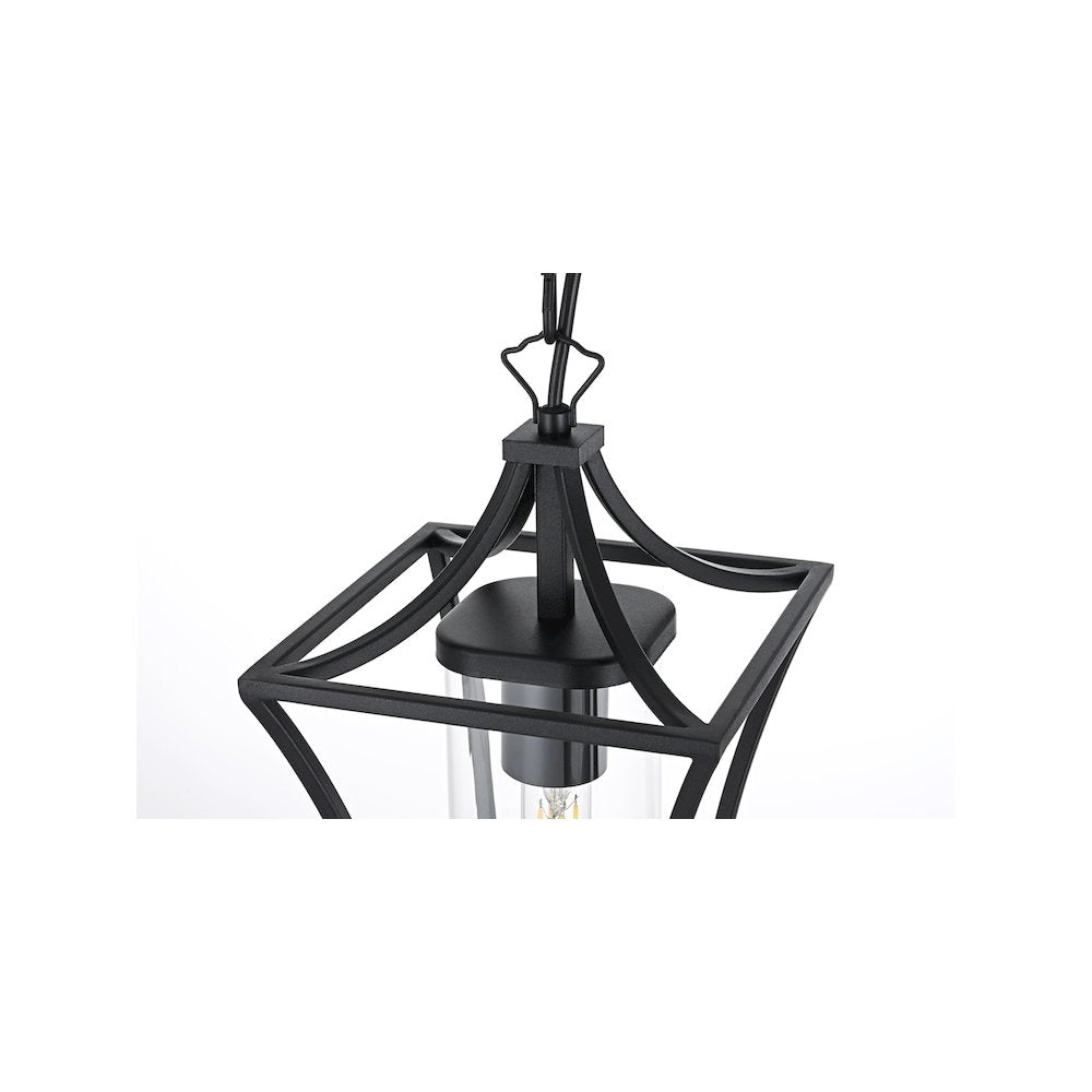 Belgrade 7 inch Outdoor Pendant in Black