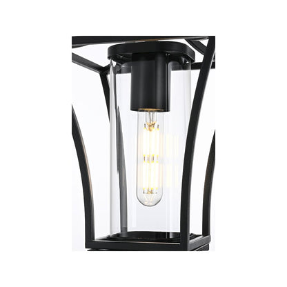 Belgrade 7 inch Outdoor Pendant in Black