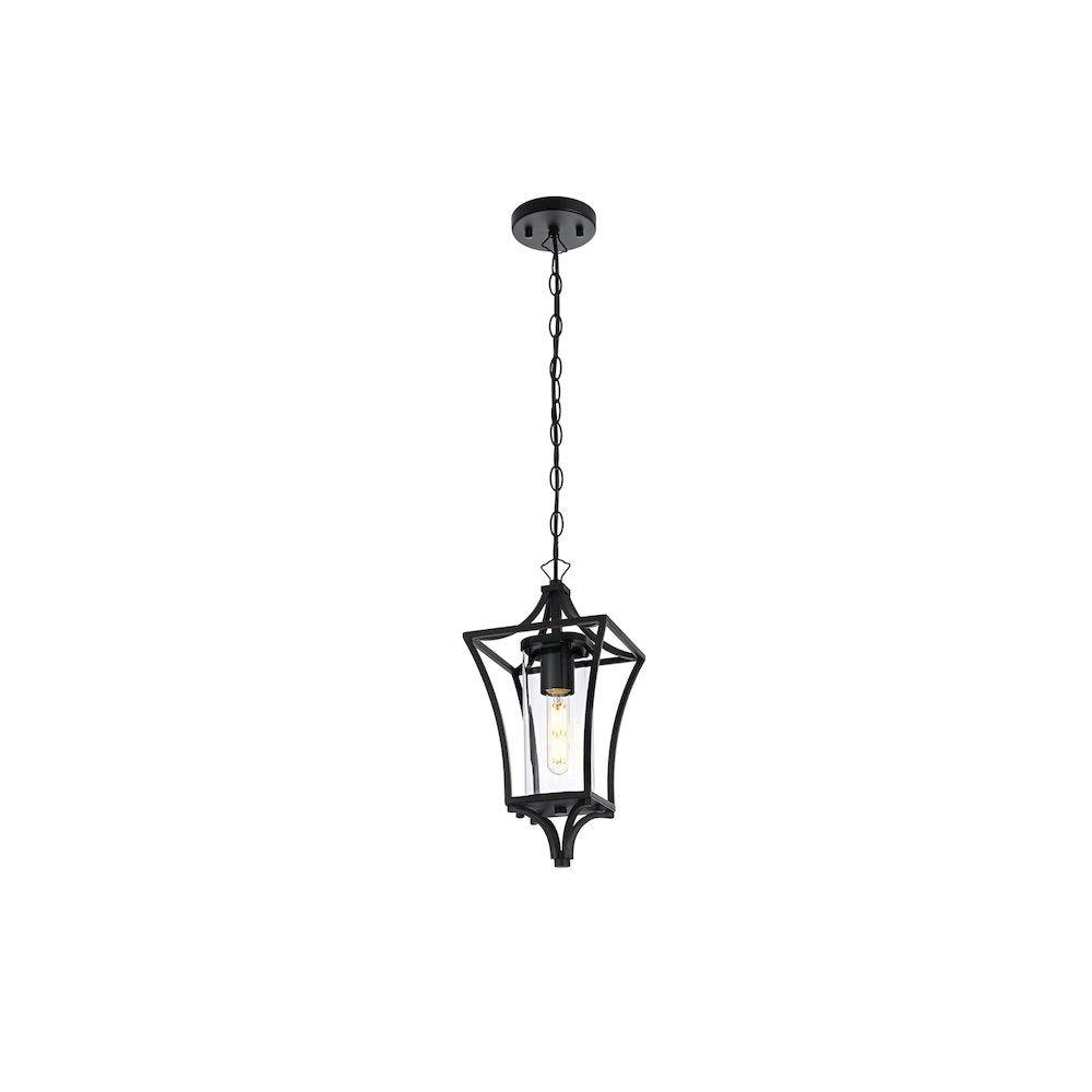 Belgrade 7 inch Outdoor Pendant in Black