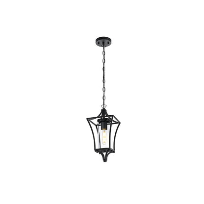 Belgrade 7 inch Outdoor Pendant in Black