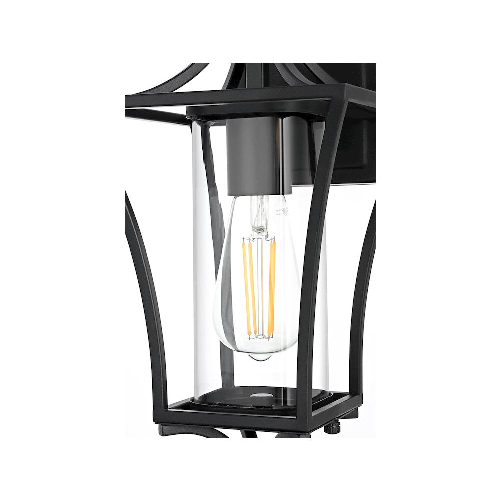 Belgrade 7 inch Outdoor Pendant in Black