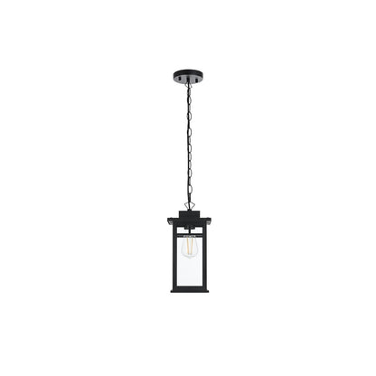 Mercer 7 inch Outdoor Pendant in Black