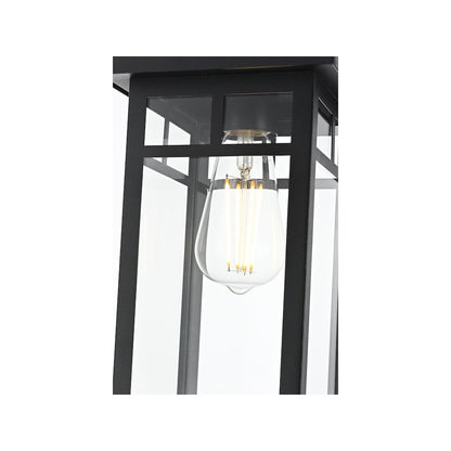 Mercer 7 inch Outdoor Pendant in Black
