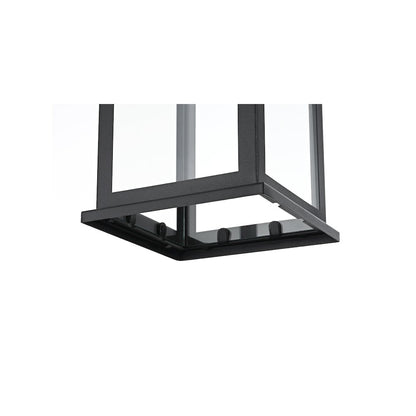 Mercer 7 inch Outdoor Pendant in Black