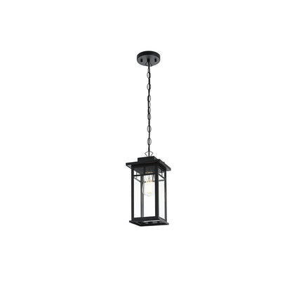 Mercer 7 inch Outdoor Pendant in Black