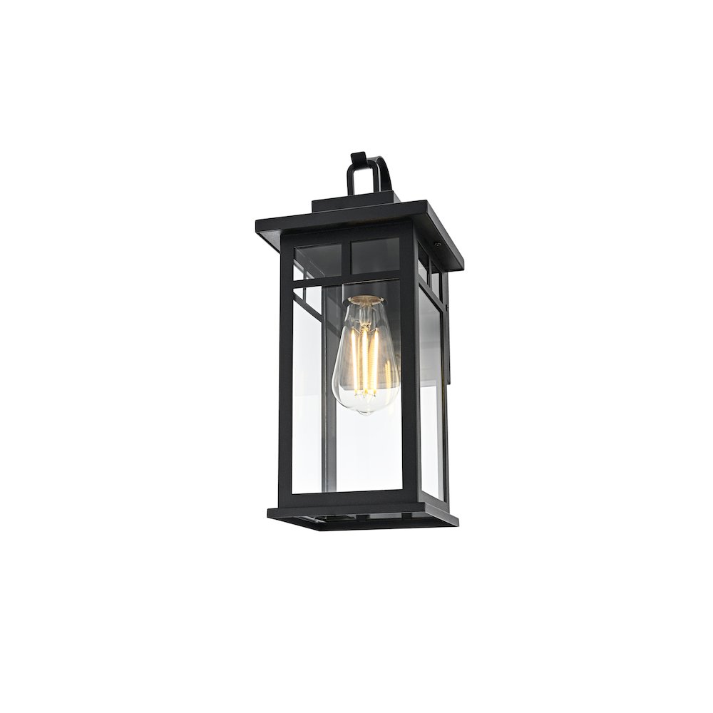 Mercer 7 inch Outdoor Pendant in Black
