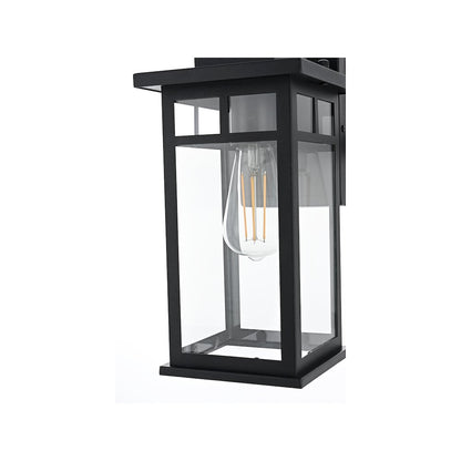 Mercer 7 inch Outdoor Pendant in Black
