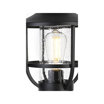 Janney 7 inch Outdoor Pendant in Black