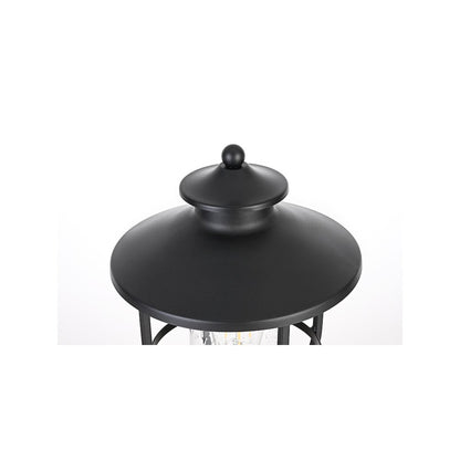 Janney 7 inch Outdoor Pendant in Black