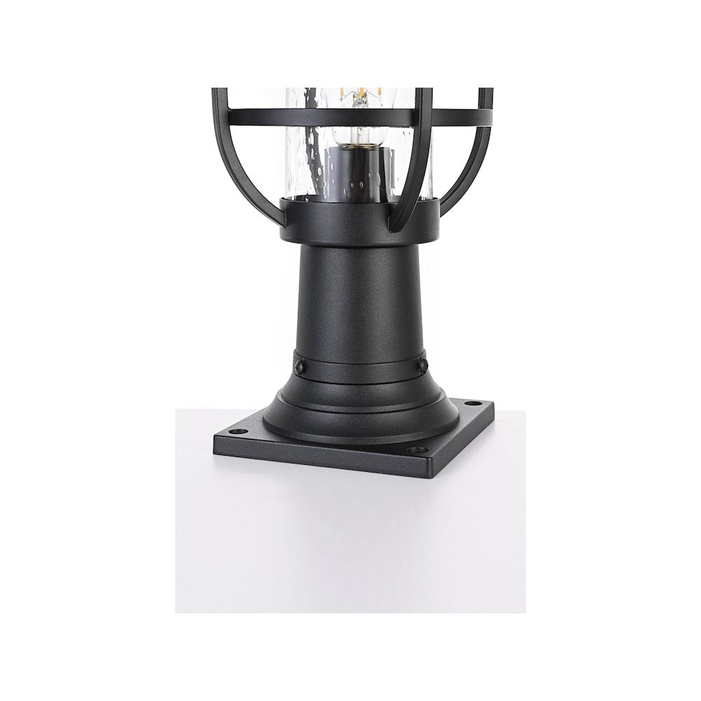 Janney 7 inch Outdoor Pendant in Black