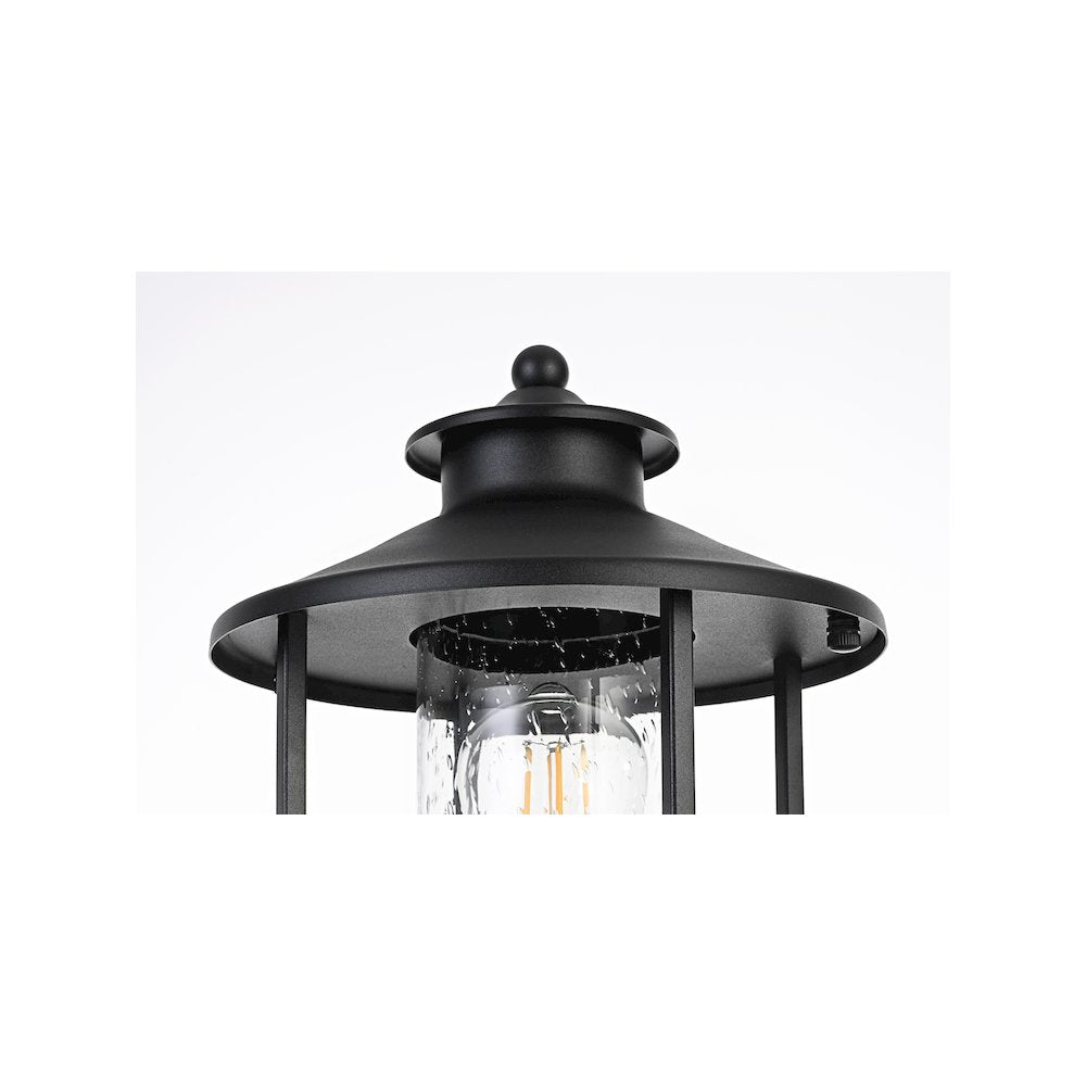Janney 7 inch Outdoor Pendant in Black