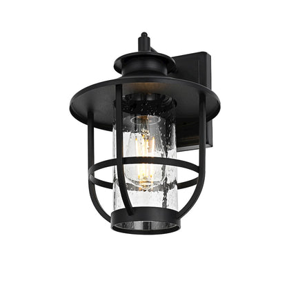 Janney 7 inch Outdoor Pendant in Black