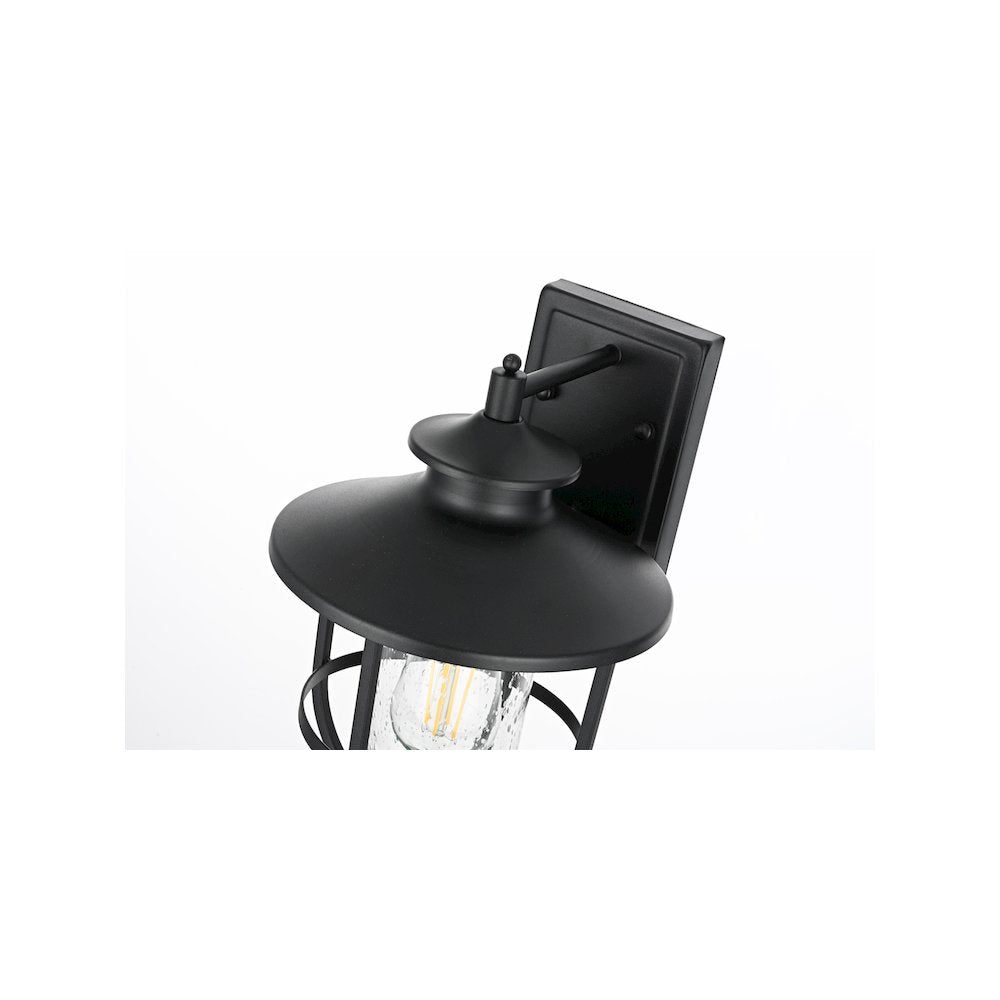 Janney 7 inch Outdoor Pendant in Black