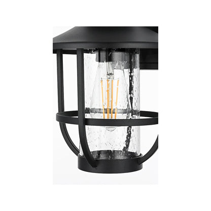 Janney 7 inch Outdoor Pendant in Black