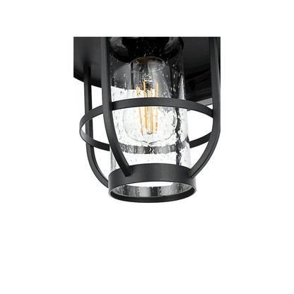Janney 7 inch Outdoor Pendant in Black