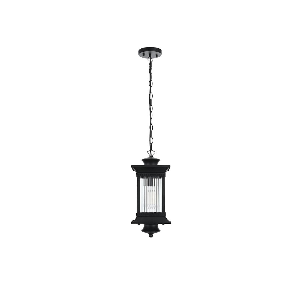 Collins 7 inch Outdoor Pendant in Black