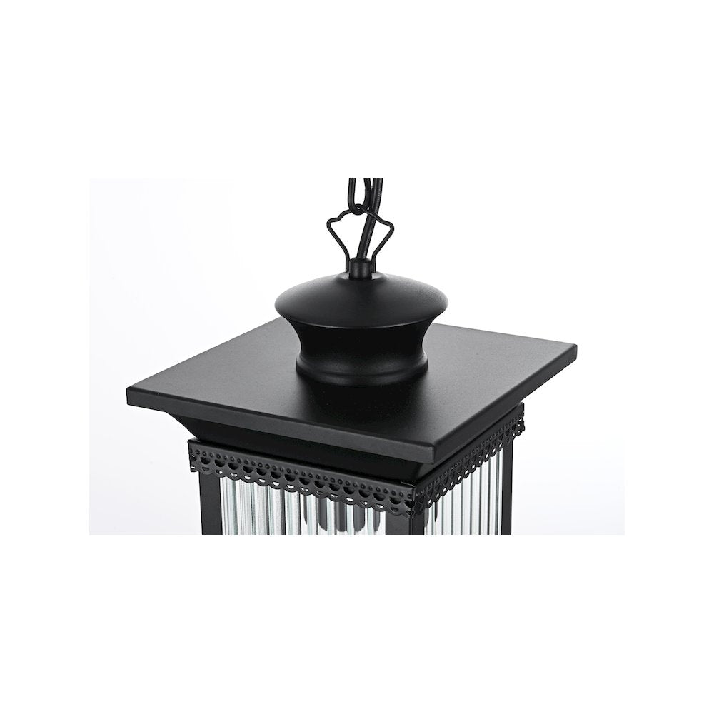 Collins 7 inch Outdoor Pendant in Black