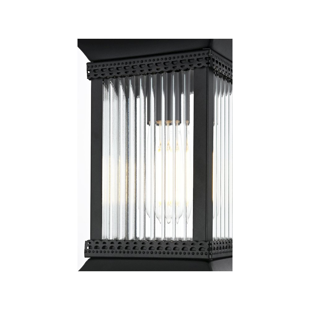 Collins 7 inch Outdoor Pendant in Black