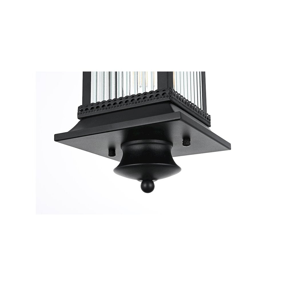 Collins 7 inch Outdoor Pendant in Black