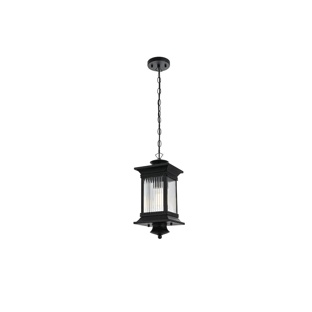 Collins 7 inch Outdoor Pendant in Black