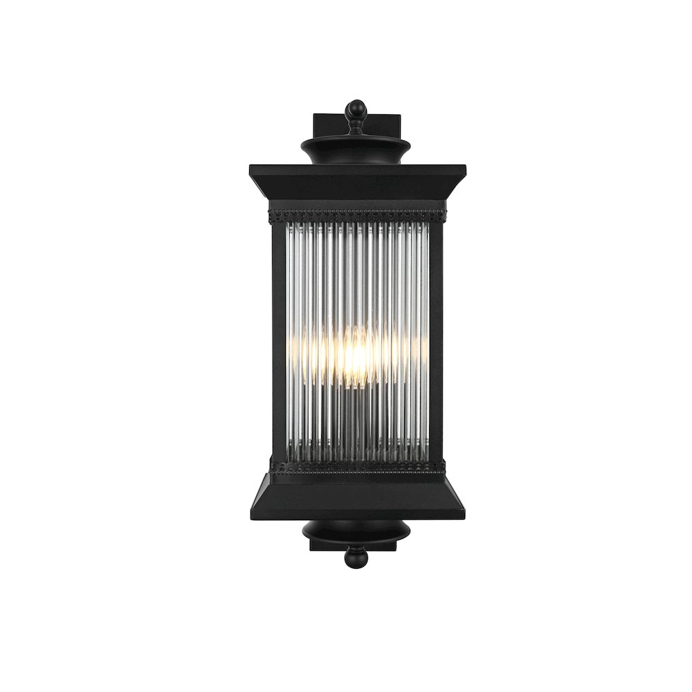 Collins 9.5 Inch Outdoor Wall Sconce In Black
