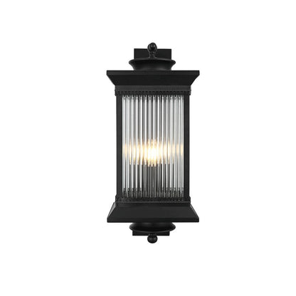 Collins 9.5 Inch Outdoor Wall Sconce In Black