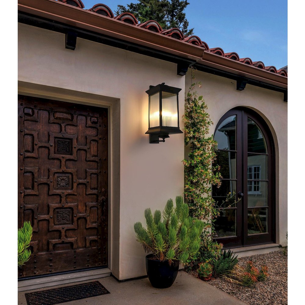 Collins 9.5 Inch Outdoor Wall Sconce In Black