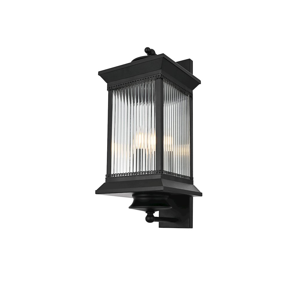 Collins 9.5 Inch Outdoor Wall Sconce In Black